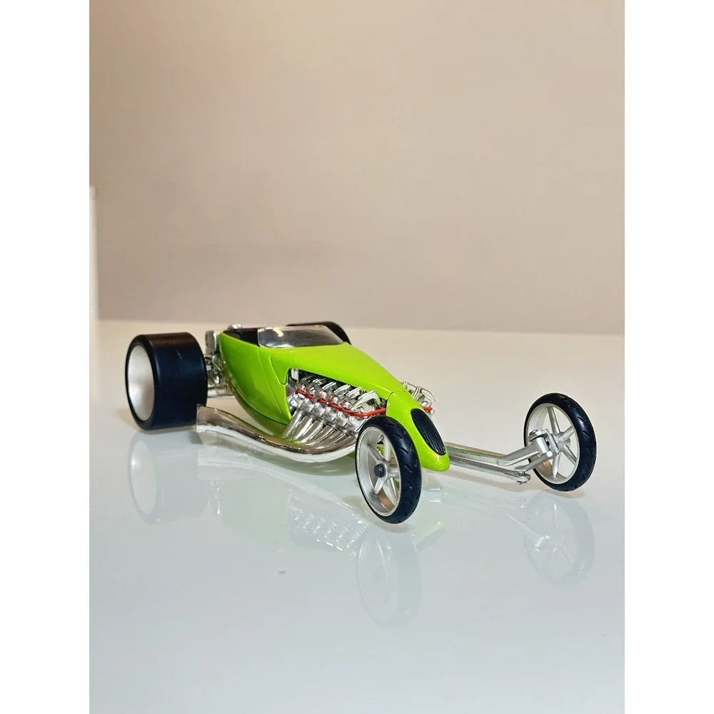 Hot Wheels Twin Mill 1:18 Diecast Model Car Lime Green Custom Hot Rod Rare